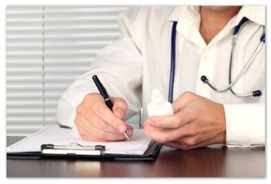 The doctor prescribes the drug