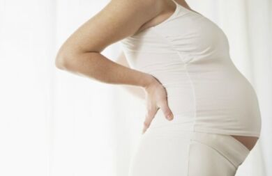 Lumbar service osteochondrosis during pregnancy